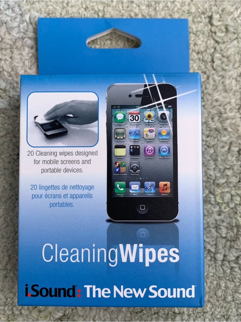 iSound Cleaning Wipes for Mobile Screens & Portable Devices (20 Pack)